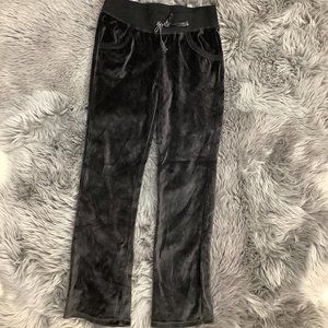 CRB Girl | Girl's Velvet Sweatpants Pants | Black | Medium